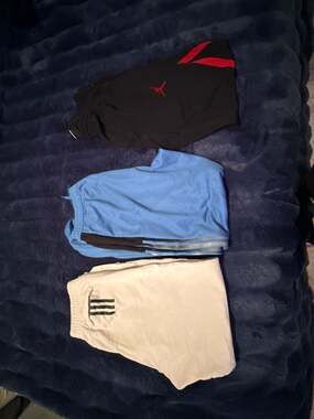 Men's Athletic Bottoms Bundle - Jordan Dri-FIT and Adidas Three Stripe Track Pan